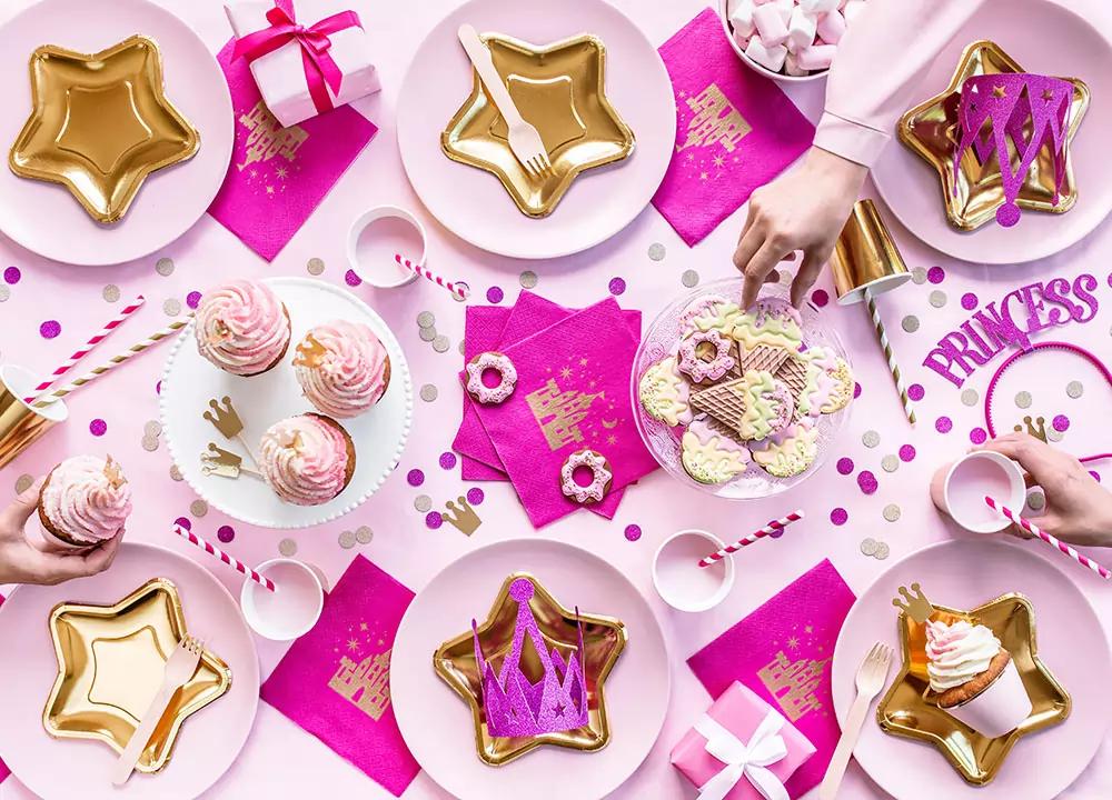 Papierové slamky - ružové (10ks) 2/4