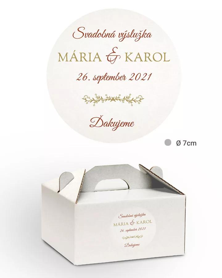 Nálepky na výslužky elegantný motív 02 2/3