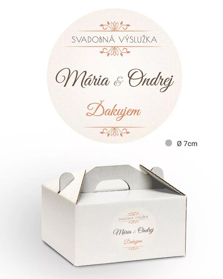 Nálepky na výslužky elegantný motív 01 2/3