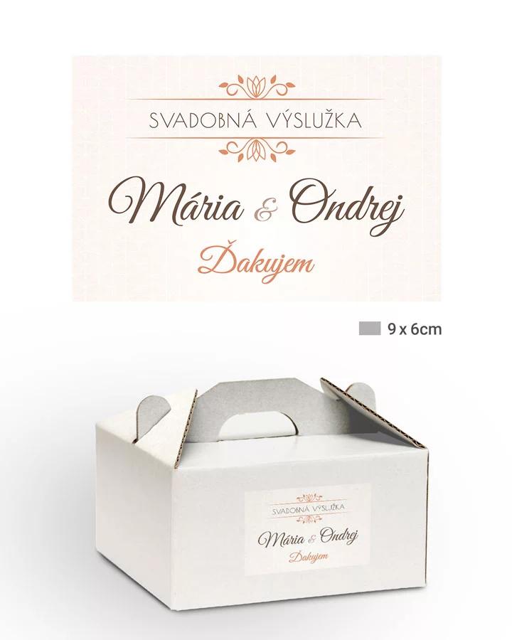 Nálepky na výslužky elegantný motív 01 1/3