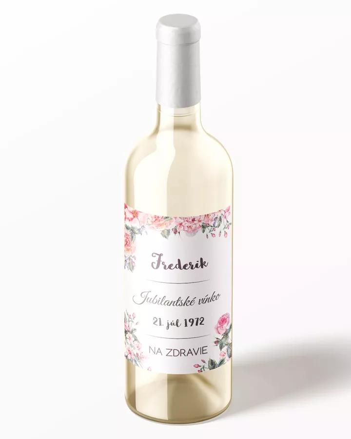 Etikety na víno / pálenku motív Šípové ruže 1/3