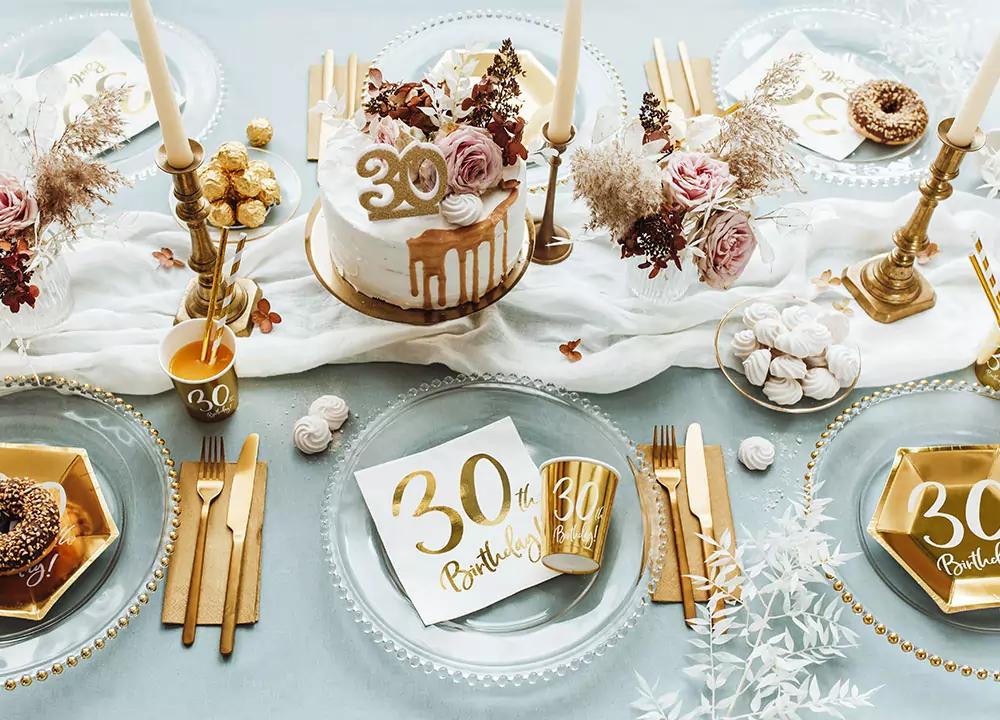 Tortová sviečka - zlatá 30-tka 2/4