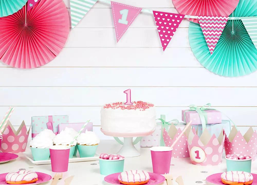 Tortová sviečka ružová - 1 rok 1/2