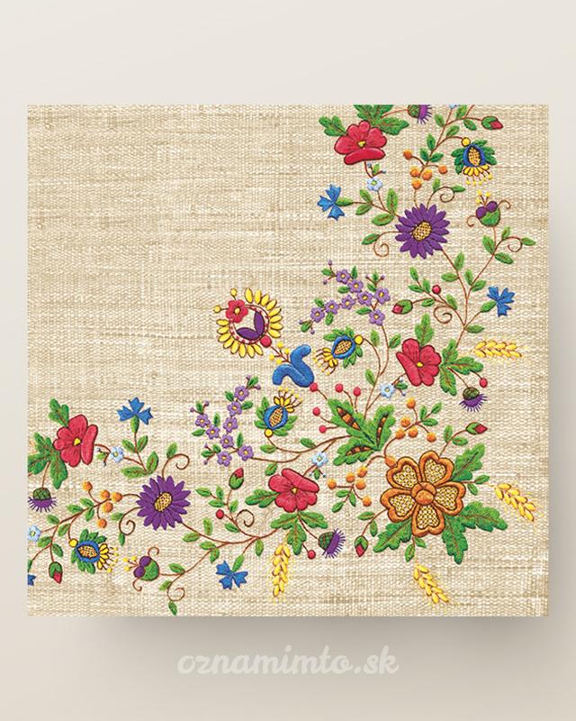 Ľudové servítky 02