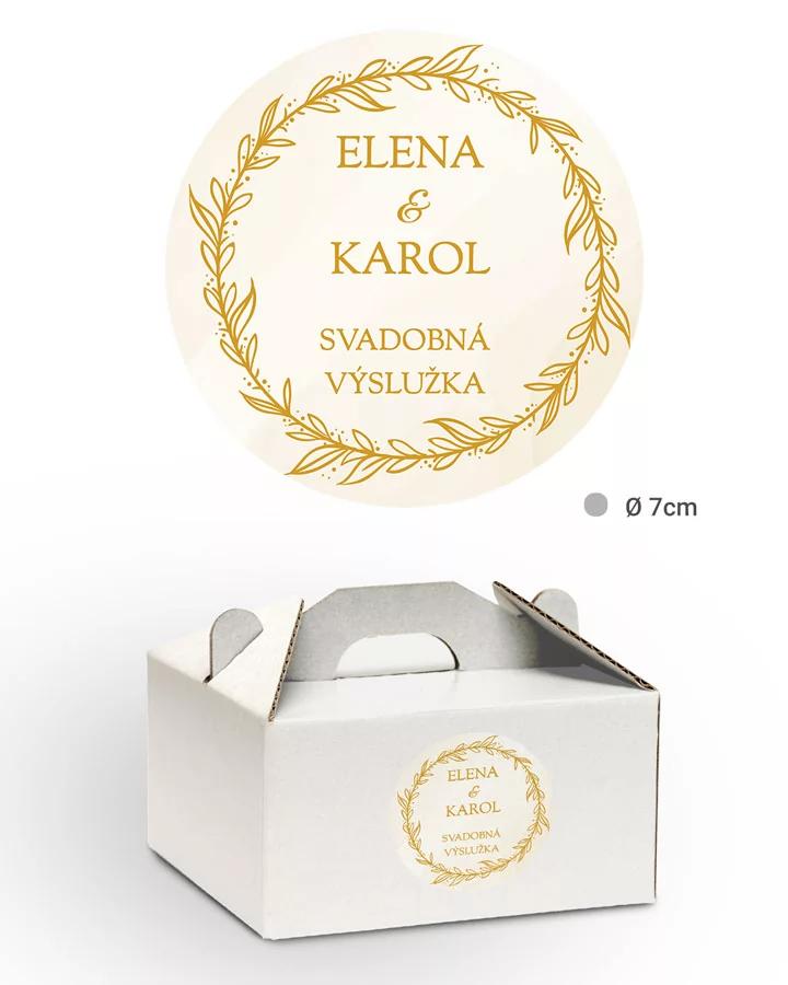 Nálepky na výslužky elegantný motív 03 2/3