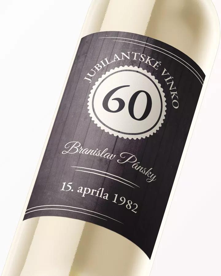 Etikety na víno / pálenku motív Vintage 02 tmavé 2/3