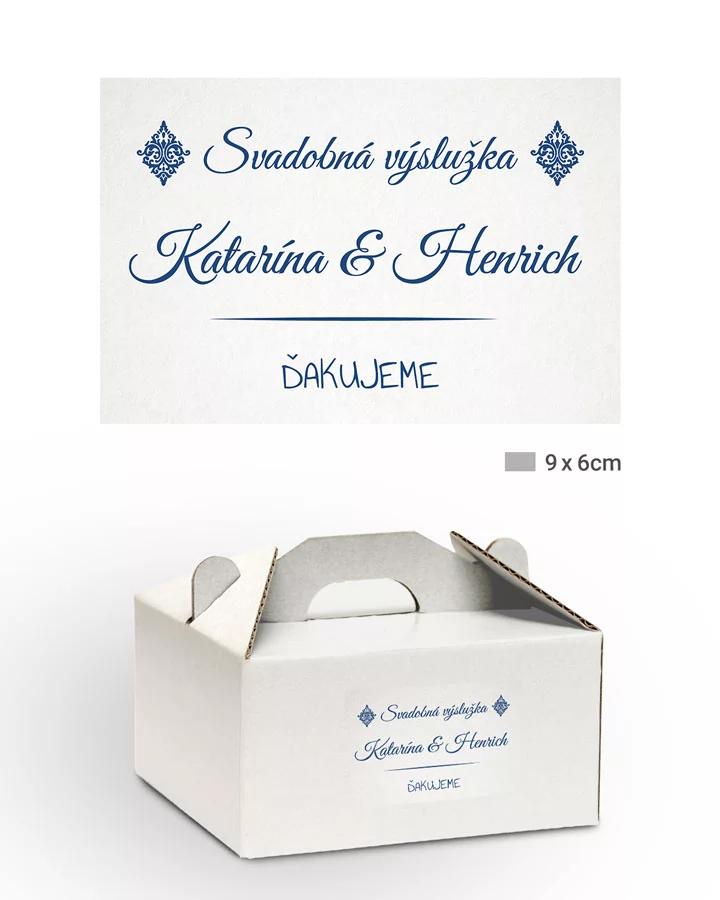 Nálepky na výslužky s motívom Royal 1/3