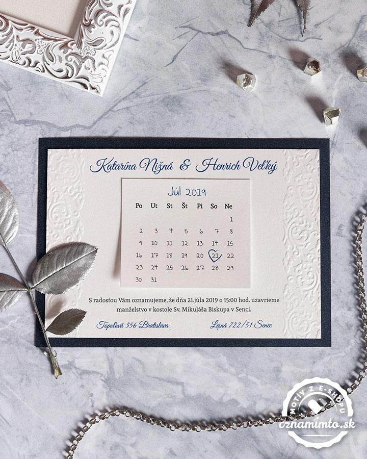 Luxusné svadobné oznámenia Royal s kráľovským motívom 1/7