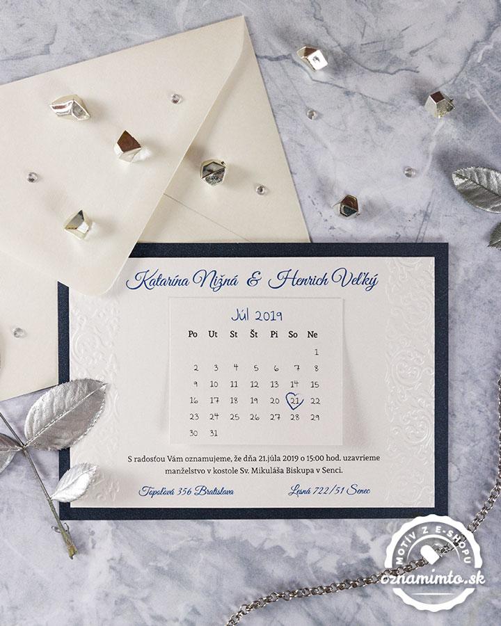 Luxusné svadobné oznámenia Royal s kráľovským motívom 2/7