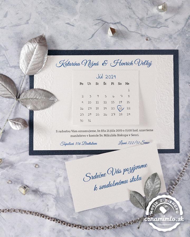 Luxusné svadobné oznámenia Royal s kráľovským motívom 3/7