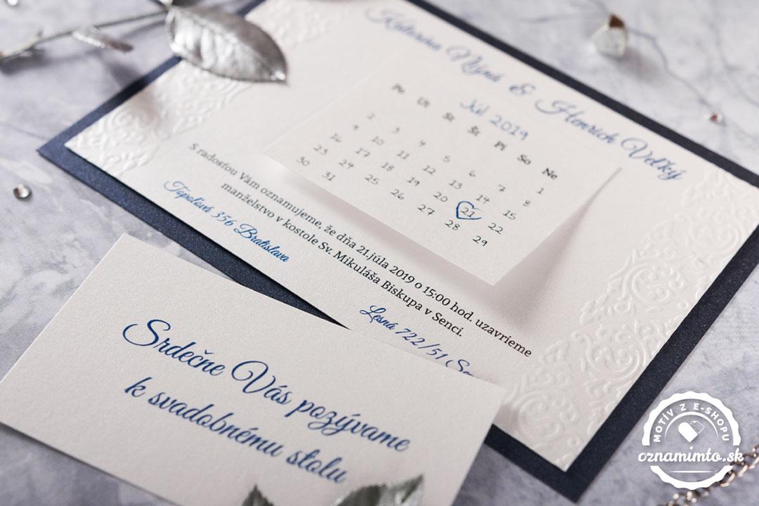 Luxusné svadobné oznámenia Royal s kráľovským motívom 4/7