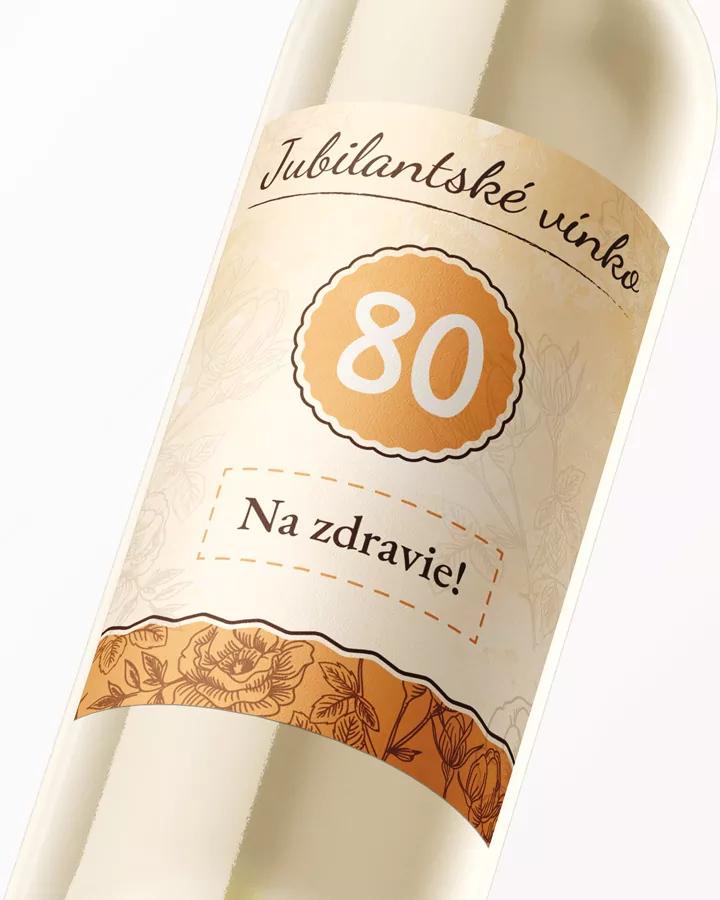 Etikety na víno / pálenku motív Vintage ruže 2/3