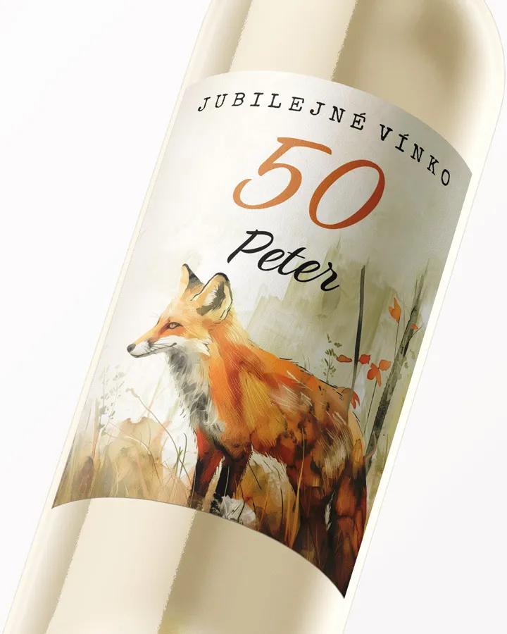 Etikety na víno / pálenku motív Líška 01 1/3