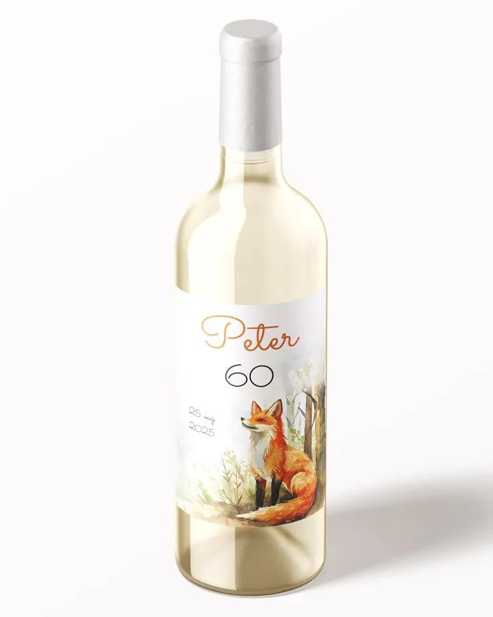 Etikety na víno / pálenku motív Líška 02 2/3