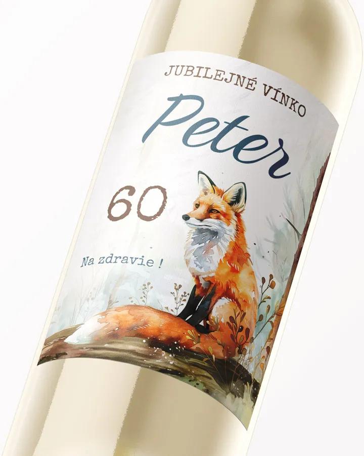 Etikety na víno / pálenku motív Líška 03 1/3