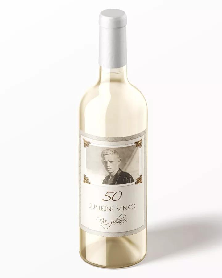 Etikety na víno / pálenku motív Vintage 03 (s fotkou) 1/3