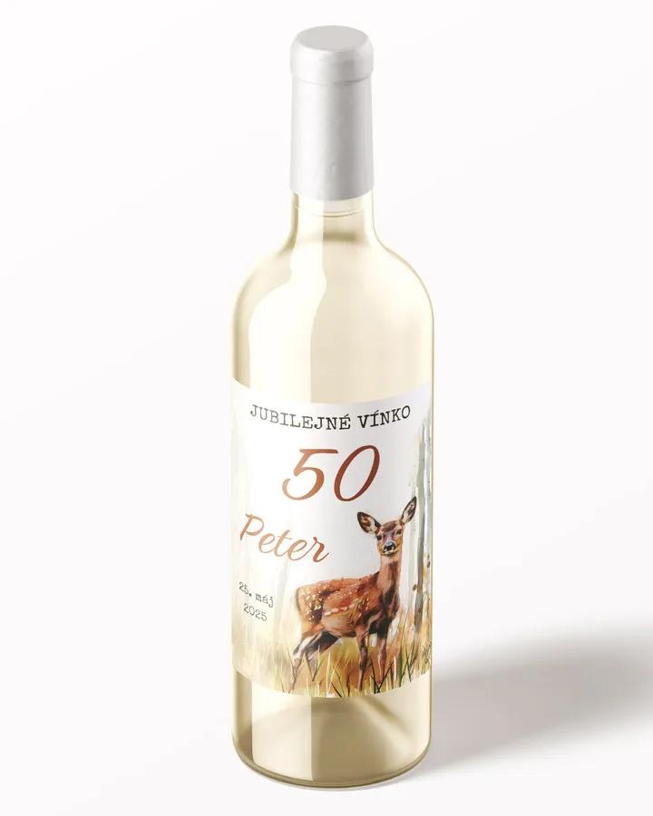 Etikety na víno / pálenku motív Srnka 01 2/3