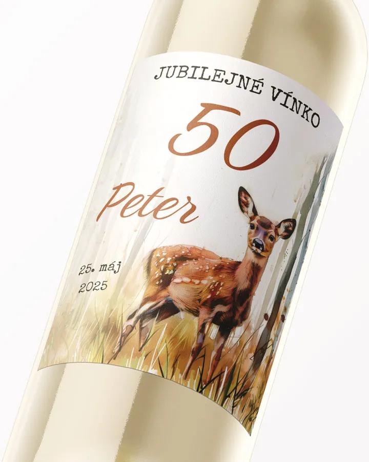 Etikety na víno / pálenku motív Srnka 01 1/3