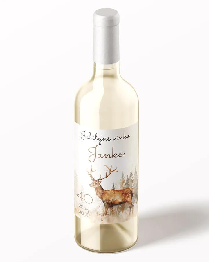 Etikety na víno / pálenku motív Jeleň 03 2/3