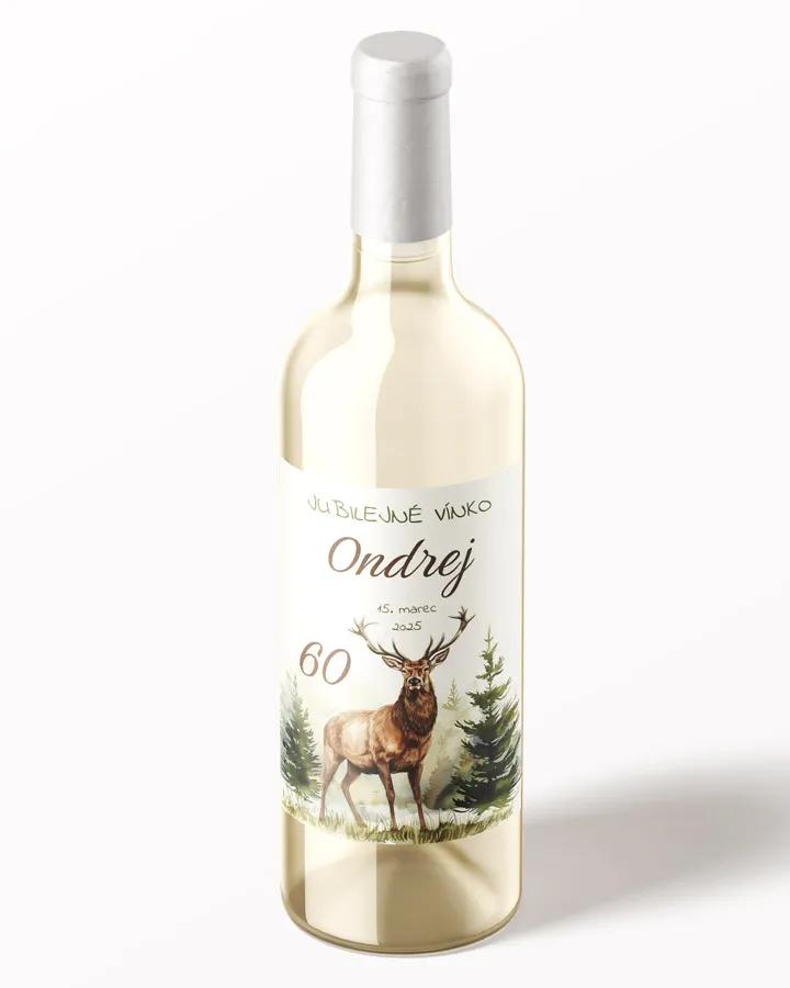 Etikety na víno / pálenku motív Jeleň 04 2/3