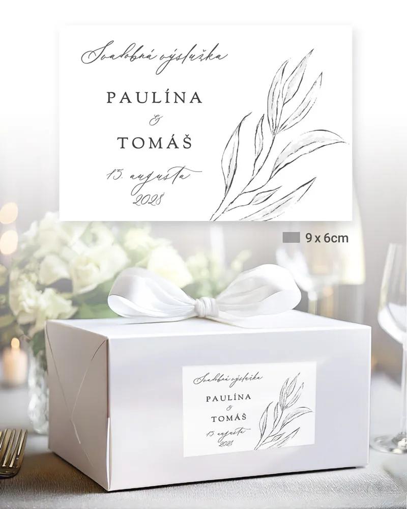 Nálepky na výslužky Kvetinová romanca 1/3