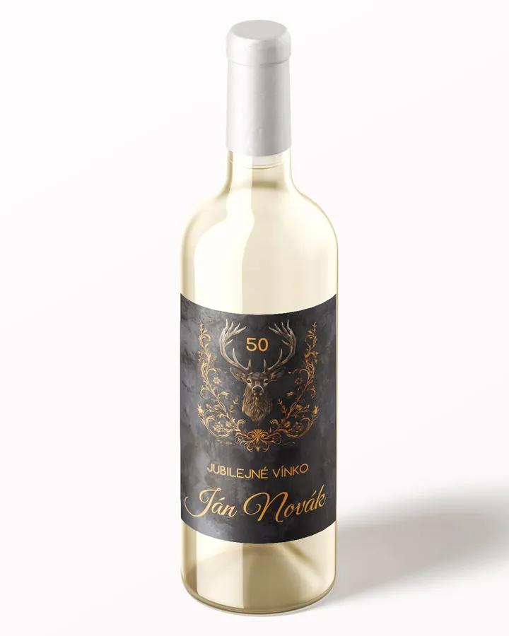 Etikety na víno / pálenku motív Jeleň 06 2/3