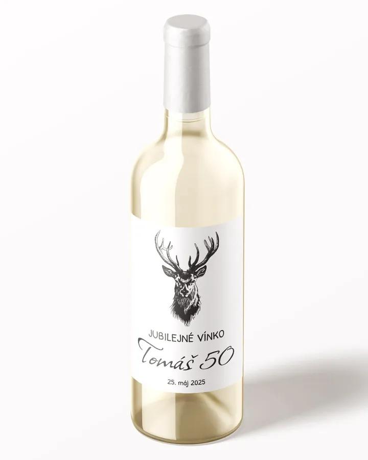 Etikety na víno / pálenku motív Jeleň 07 2/3