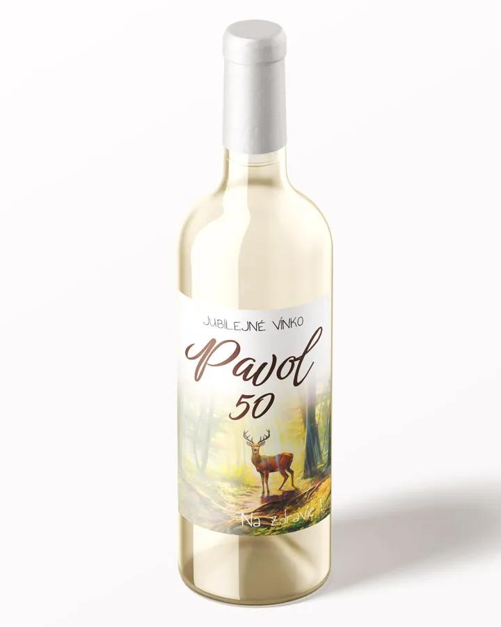 Etikety na víno / pálenku motív Jeleň 08 2/3