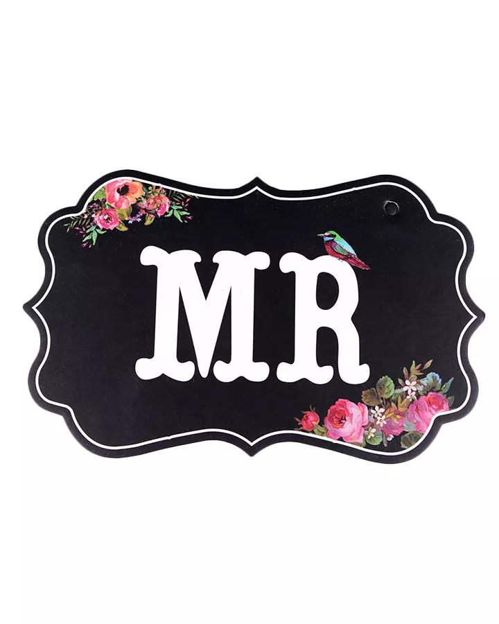 Tabuľky Mr & Mrs - tmavé 1/3