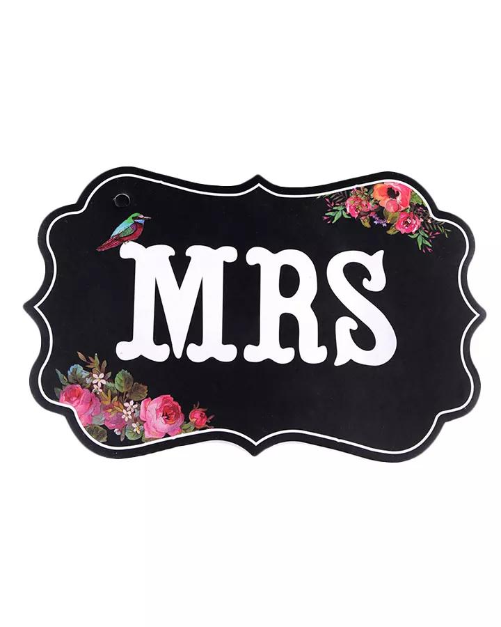 Tabuľky Mr & Mrs - tmavé 2/3