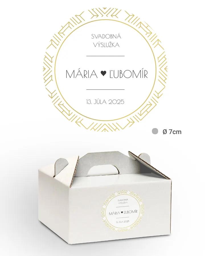 Nálepky na výslužky Art Deco 01 2/3