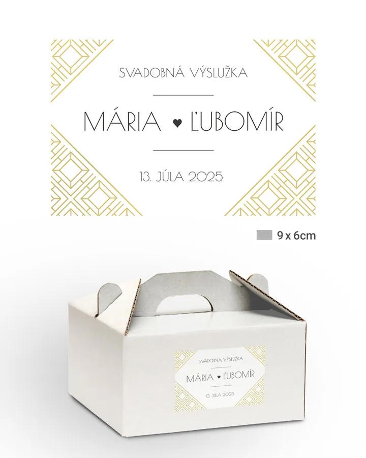 Nálepky na výslužky Art Deco 01 1/3