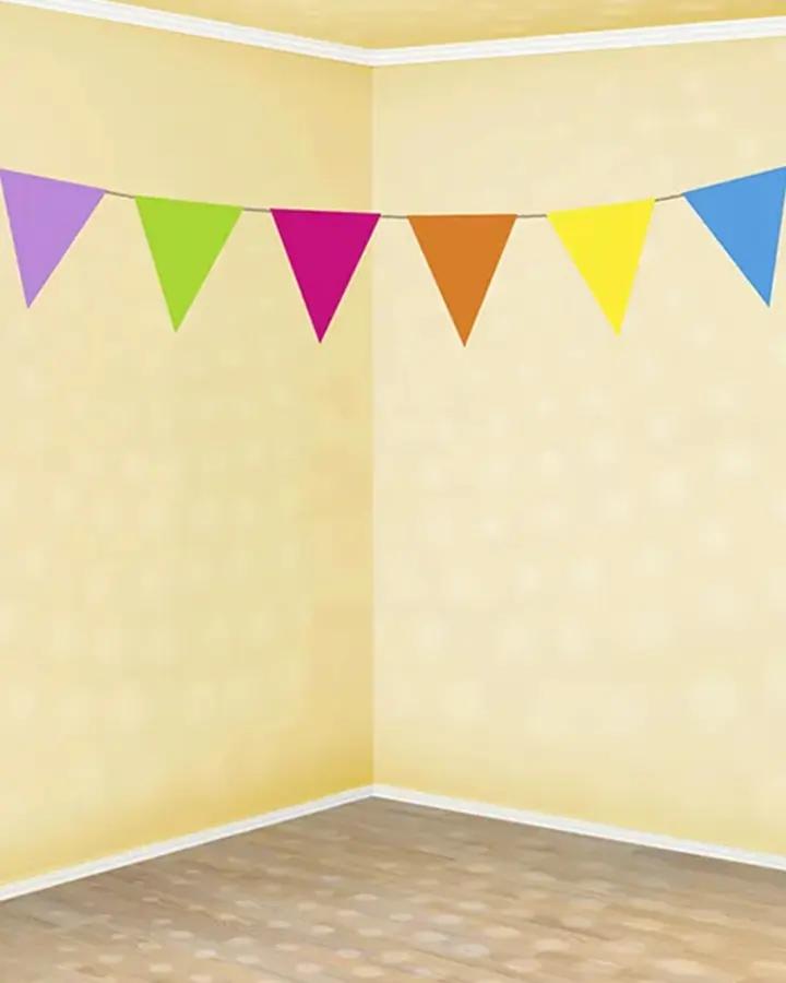 Farebná girlanda s vlajkami, vzor 07 2/3