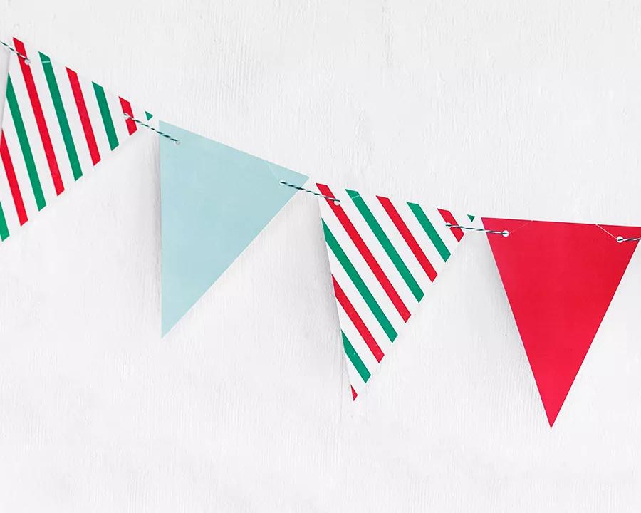 Farebná girlanda s vlajkami, vzor 08 2/4