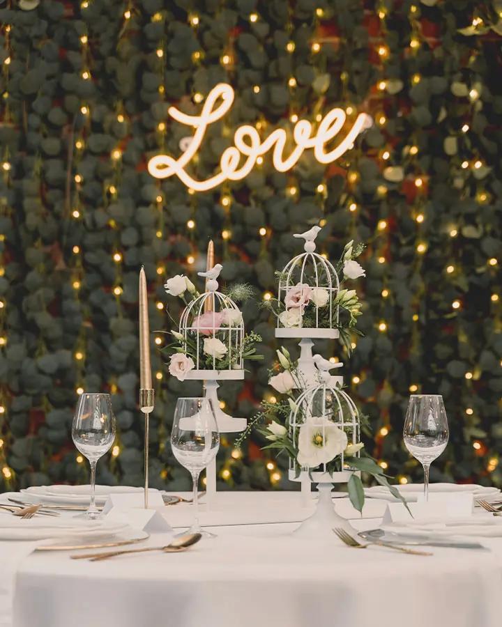 Girlanda Eukalyptus s LED reťazou, dĺžka 2m 1/4