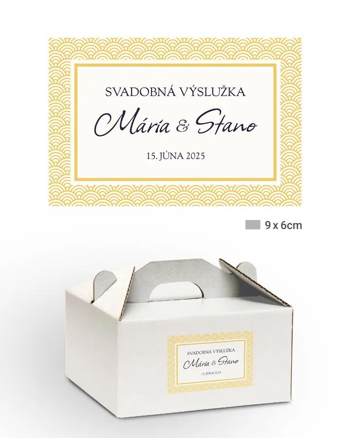 Nálepky na výslužky Art Deco 03 1/3