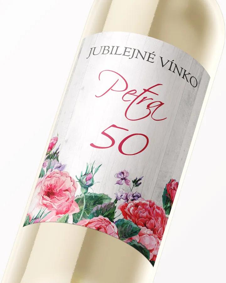 Etikety na víno / pálenku motív Šípové ruže 02 2/3