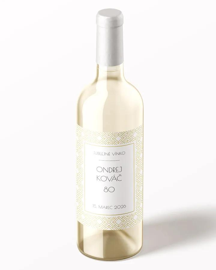 Etikety na víno / pálenku motív Art Deco 01 1/3