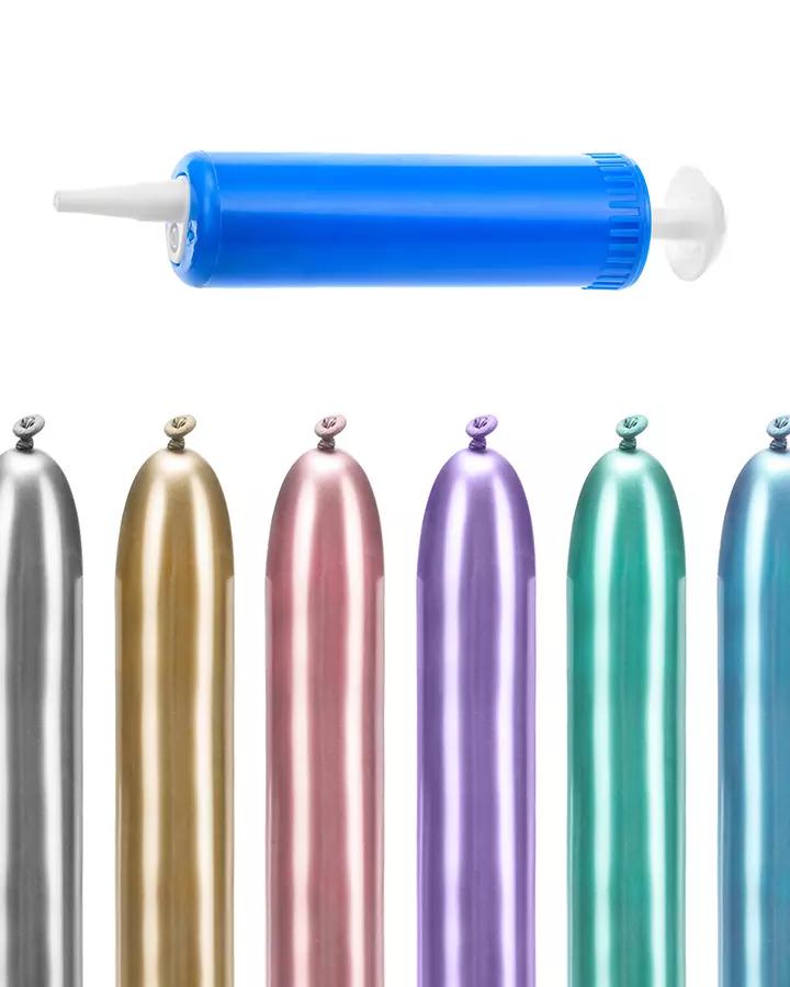 Metalické balóny na modelovanie (30ks+puma) 2/3