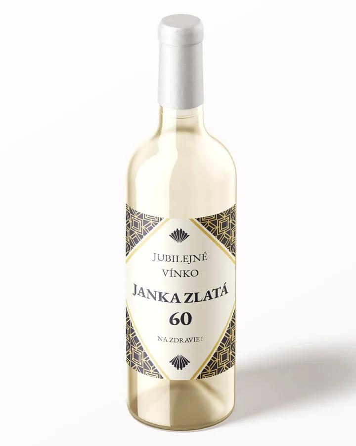 Etikety na víno / pálenku motív Art Deco 02 1/3