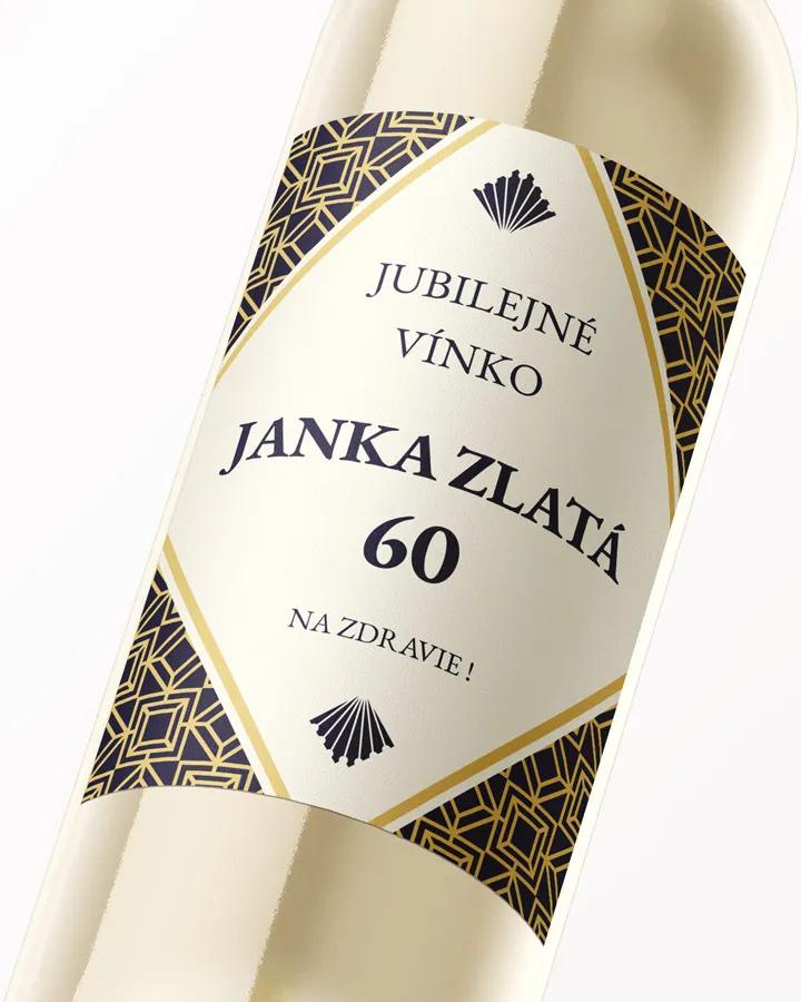 Etikety na víno / pálenku motív Art Deco 02 2/3