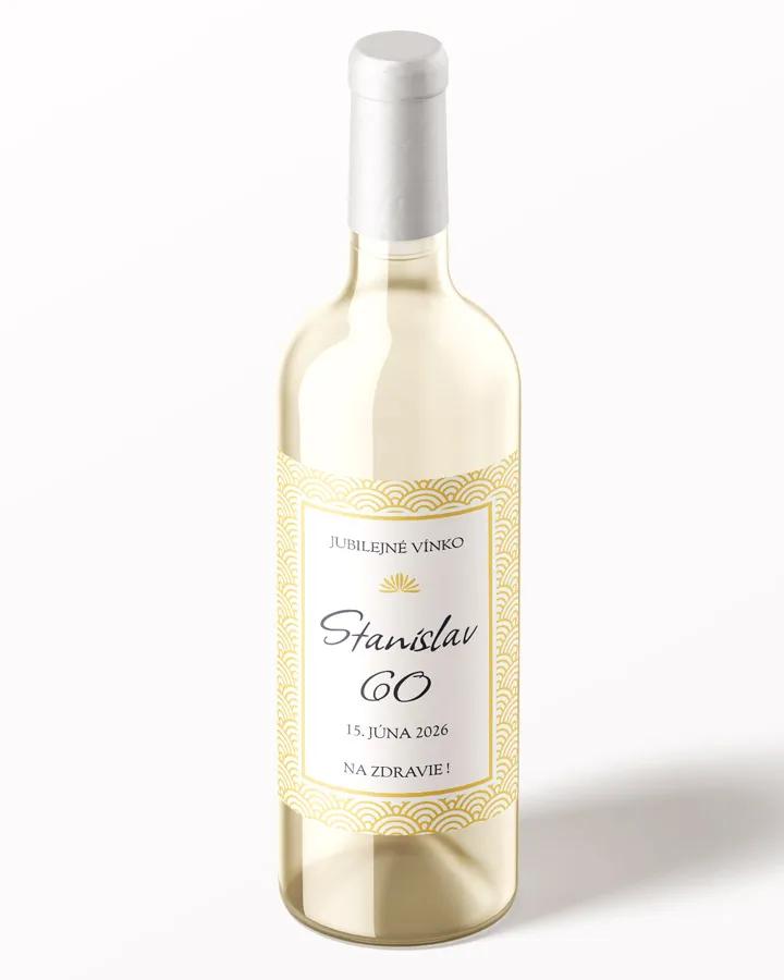 Etikety na víno / pálenku motív Art Deco 03 1/3