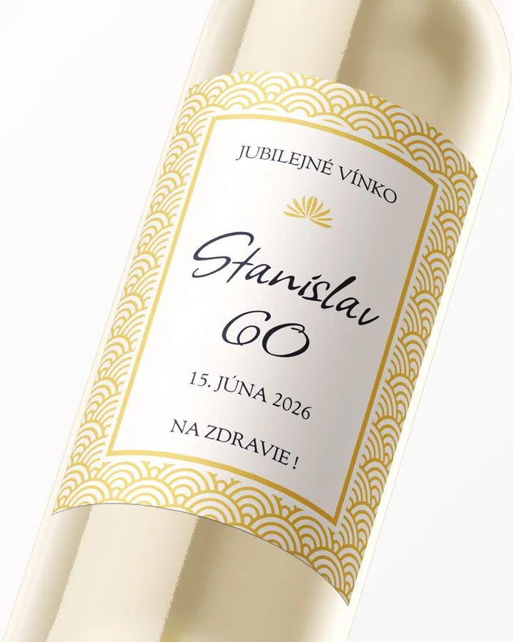 Etikety na víno / pálenku motív Art Deco 03 2/3