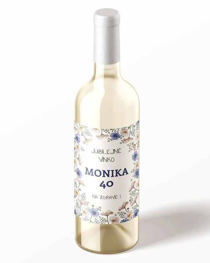 Etikety na víno / pálenku motív Harmanček 1/3