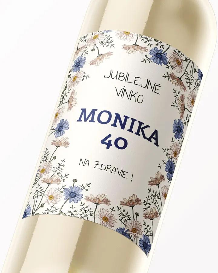 Etikety na víno / pálenku motív Harmanček 2/3