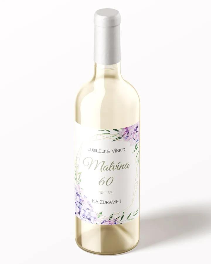 Etikety na víno / pálenku motív Hortenzie 1/3