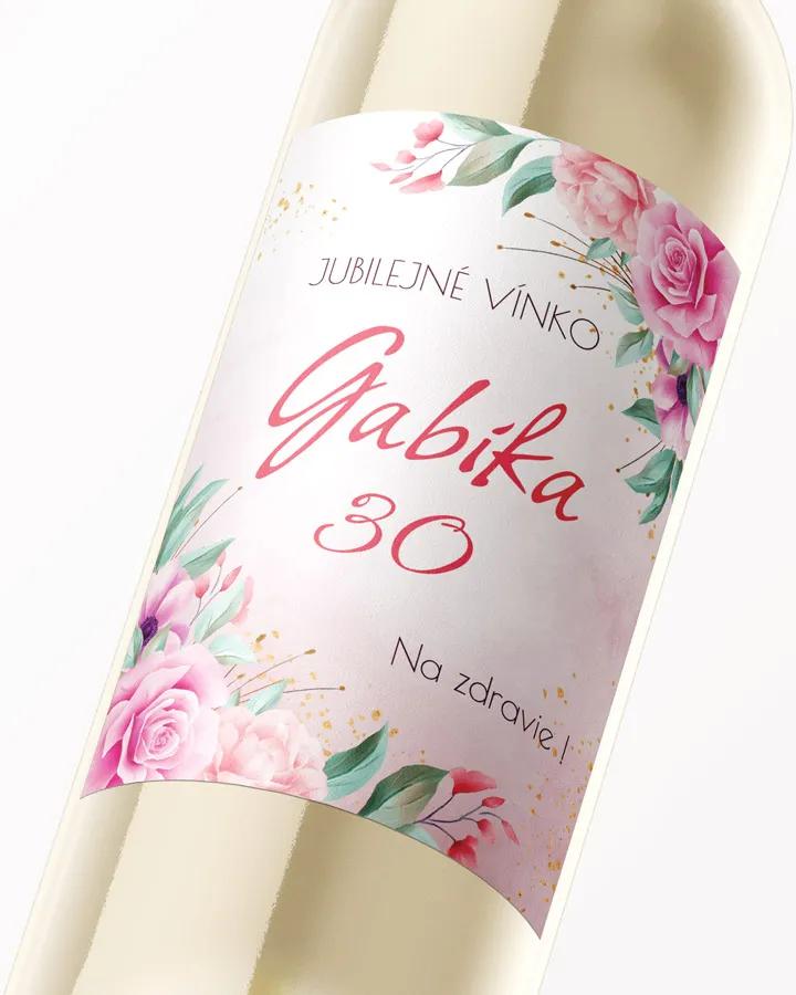 Etikety na víno / pálenku motív Šípové ruže 03 2/3