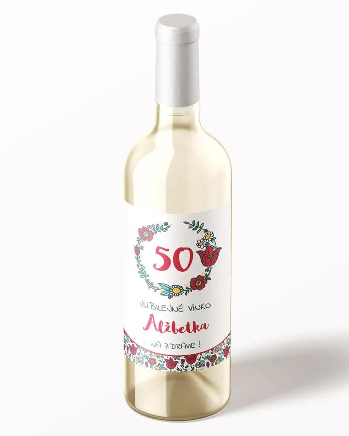 Etikety na víno / pálenku motív Poľné maky 02 1/3