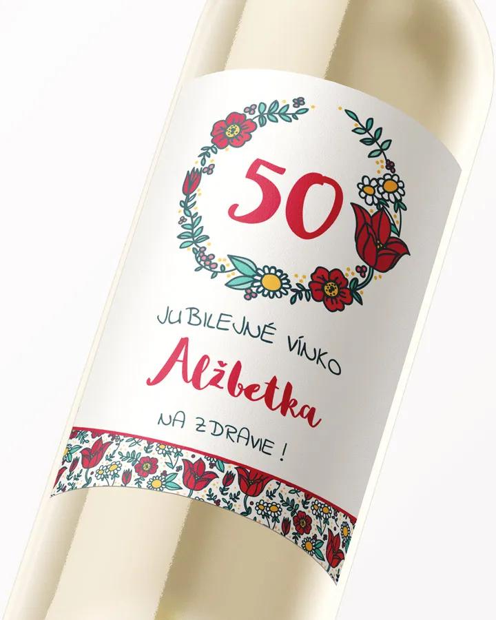 Etikety na víno / pálenku motív Poľné maky 02 2/3