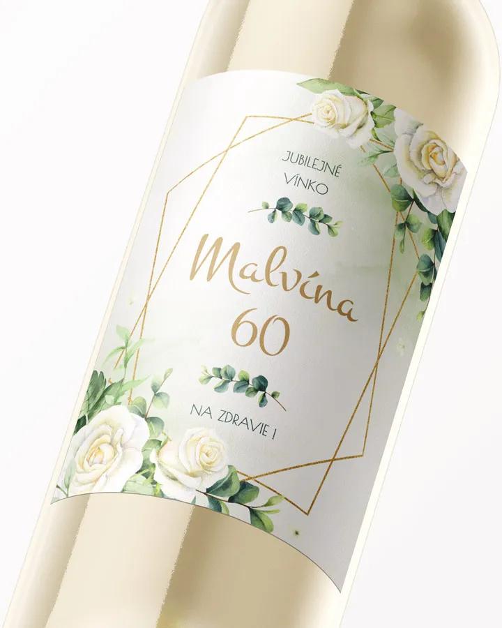 Etikety na víno / pálenku motív Šípové ruže 05 2/3